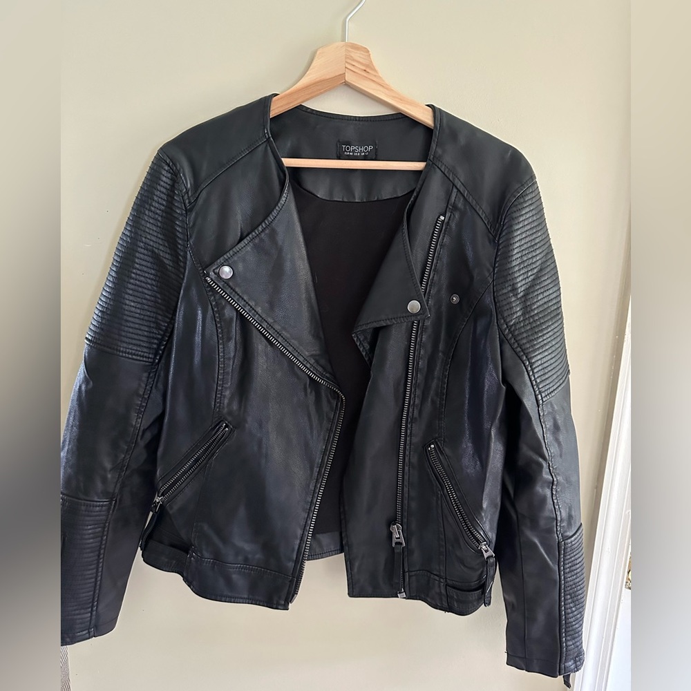 Top Shop black leather jacket